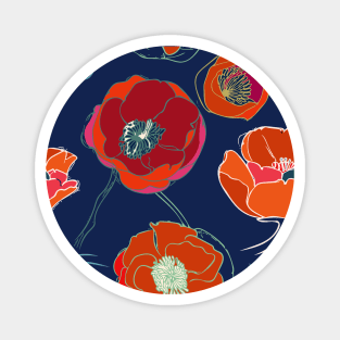 California Poppies Magnet